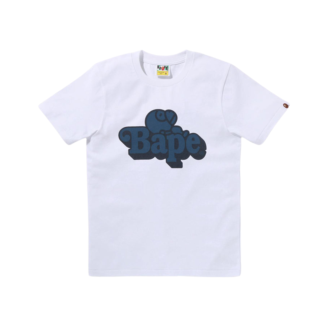 - (W) BAPE Denim Milo on BAPE T-Shirt White