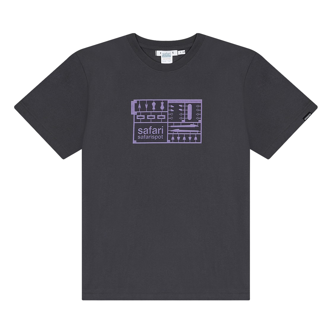 사파리스팟 어센틱 건플라 토이 티 - 차콜(Safarispot Authentic Gunpla Toy Tee - Charcoal) - 1