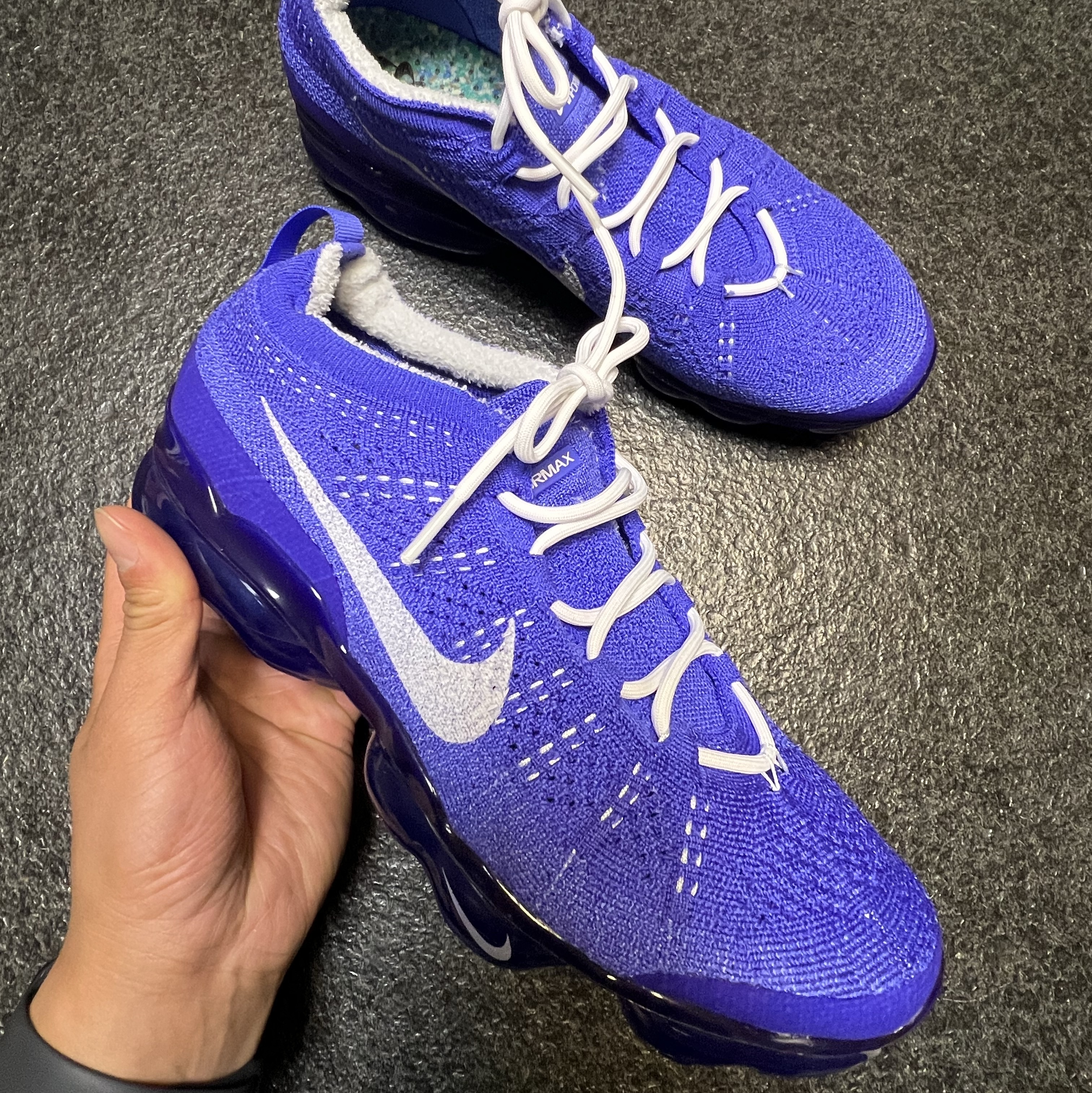 Nike Air Vapormax 2023 Flyknit Light Ultramarine Pure Platinum 착용 스타일