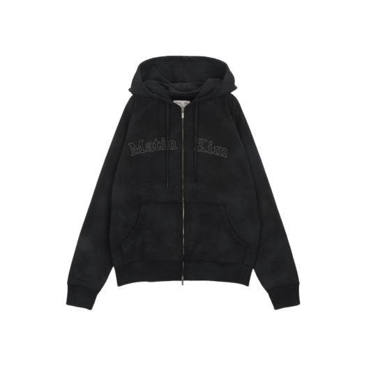 ◆MATIN KIMxPeaches◆ Peaches LOGO GRAPHIC HOODY Peaches LOGO GRAPHIC HOODY IN BLACK - MATINKIM