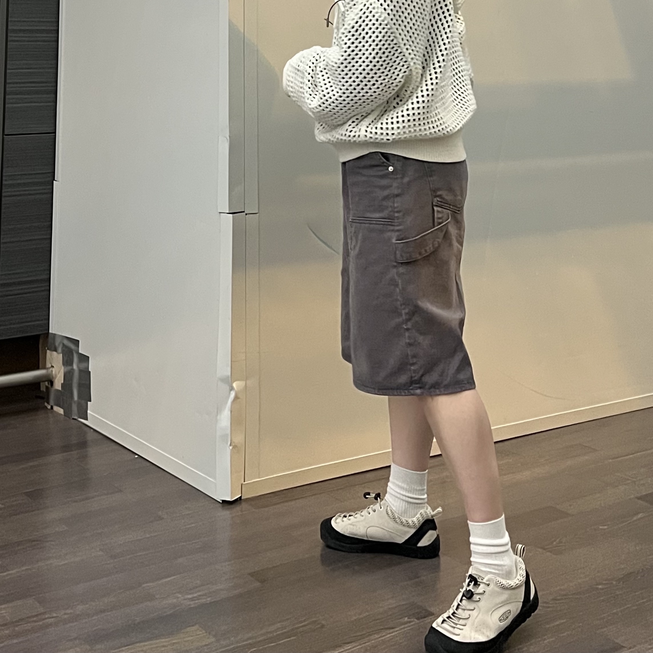 (W) Keen Jasper Rocks SP Sneaker Birch Black 착용 스타일