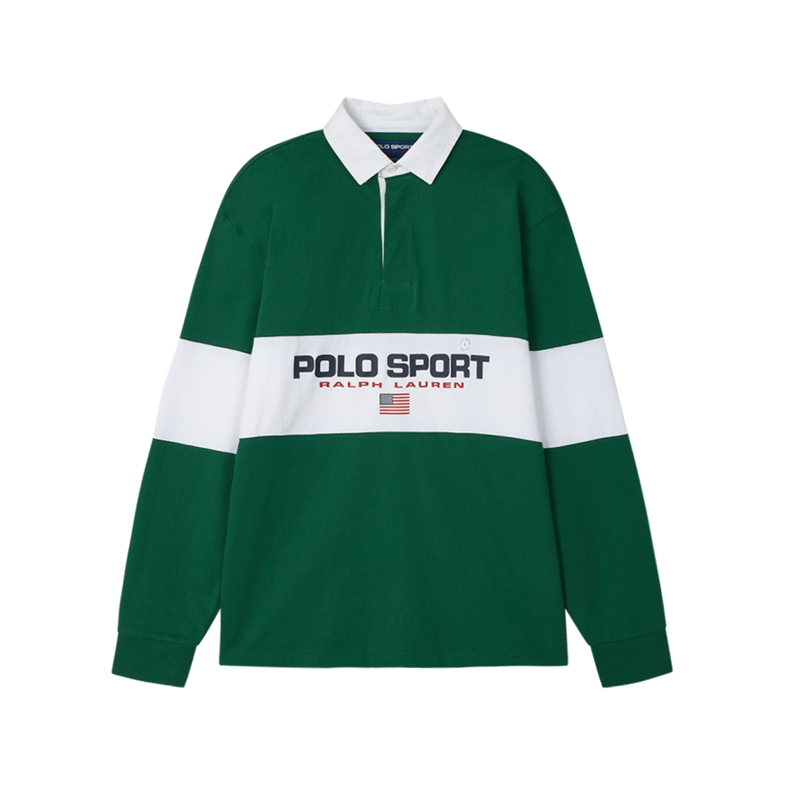 폴로 랄프 로렌 클래식핏 폴로 스포츠 럭비 셔츠 테니스 그린 멀티 - 25SS([15%적립] Polo Ralph Lauren Classic Fit Polo Sports Rugby Shirt Tennis Green Multi - 25SS)