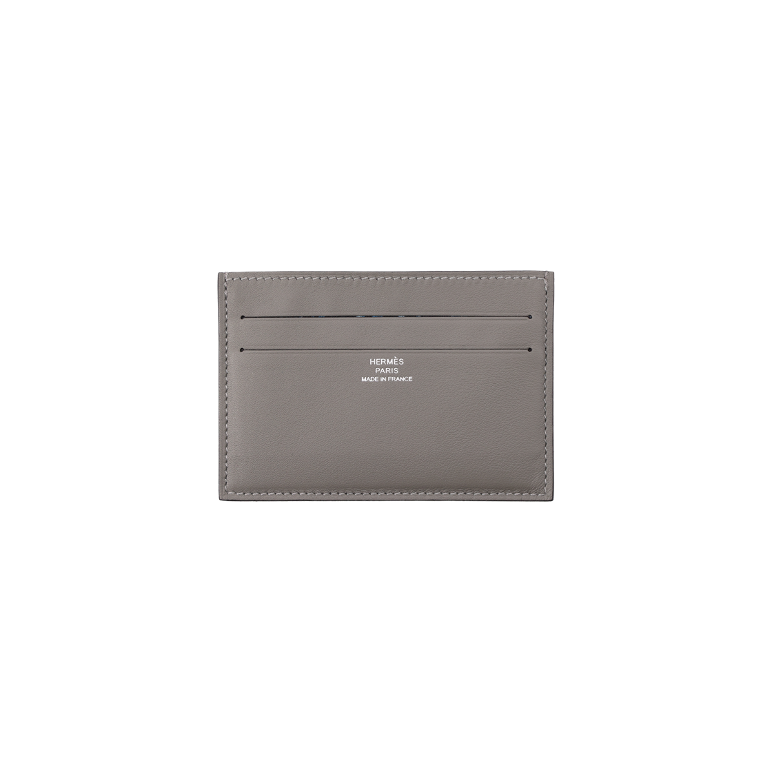 H085114CAAC Hermes Citizen Twill Card Holder in Swift Calfskin and Silk Cloche - 대표 이미지 #1