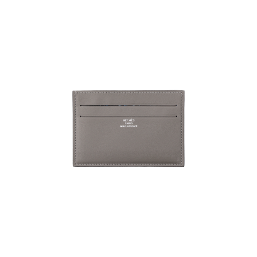 H085114CAAC Hermes Citizen Twill Card Holder in Swift Calfskin and Silk Cloche
