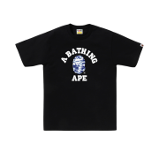 BAPE Palm Tree Camo College T-Shirt Black Blue