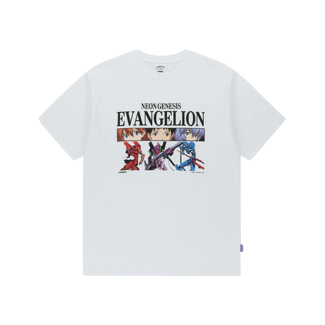 마하그리드 x 에반게리온 네온 제네시스 티셔츠 화이트(Mahagrid x Evangelion Neon Genesis T-Shirt White)