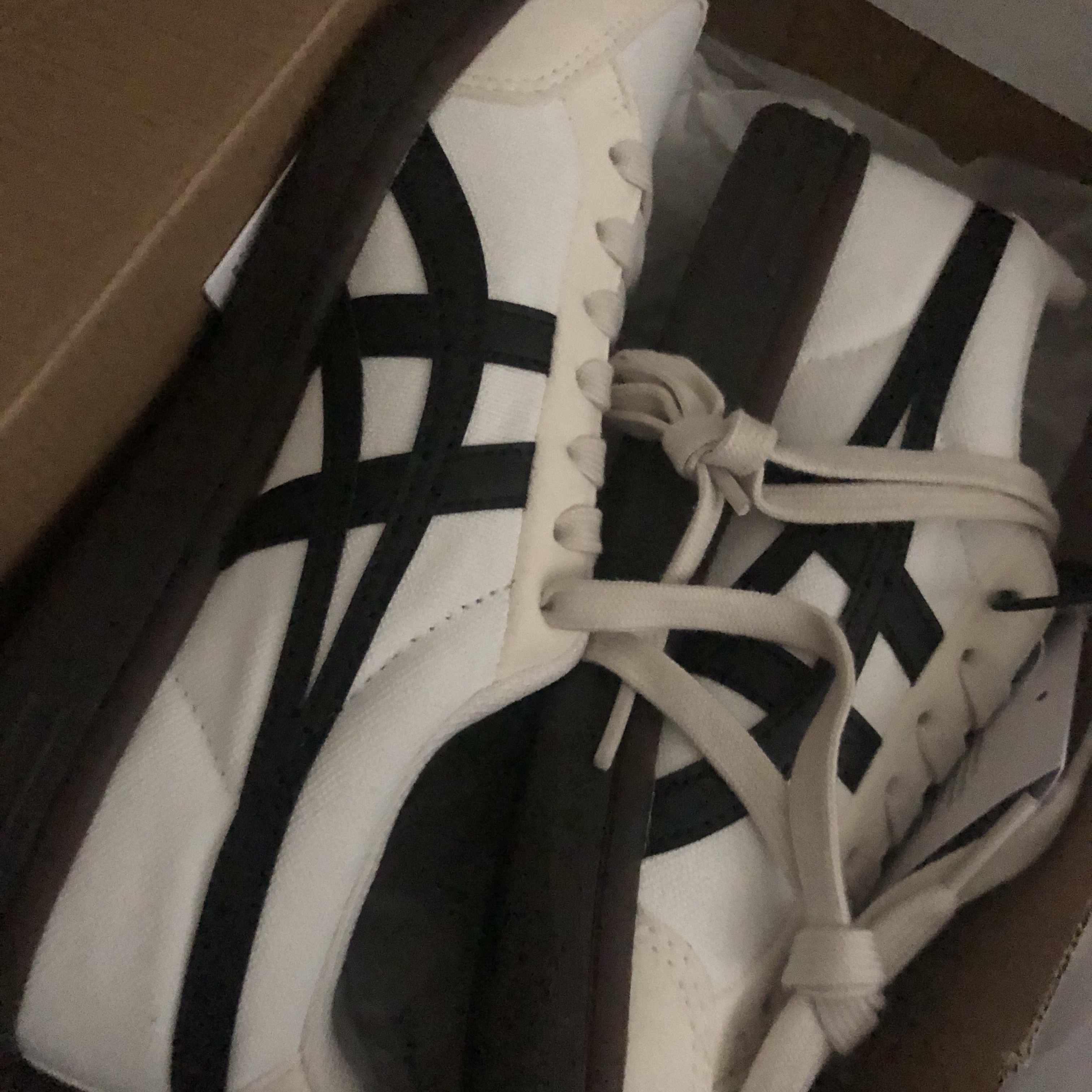 Onitsuka Tiger Advanti Cream White Black 착용 스타일