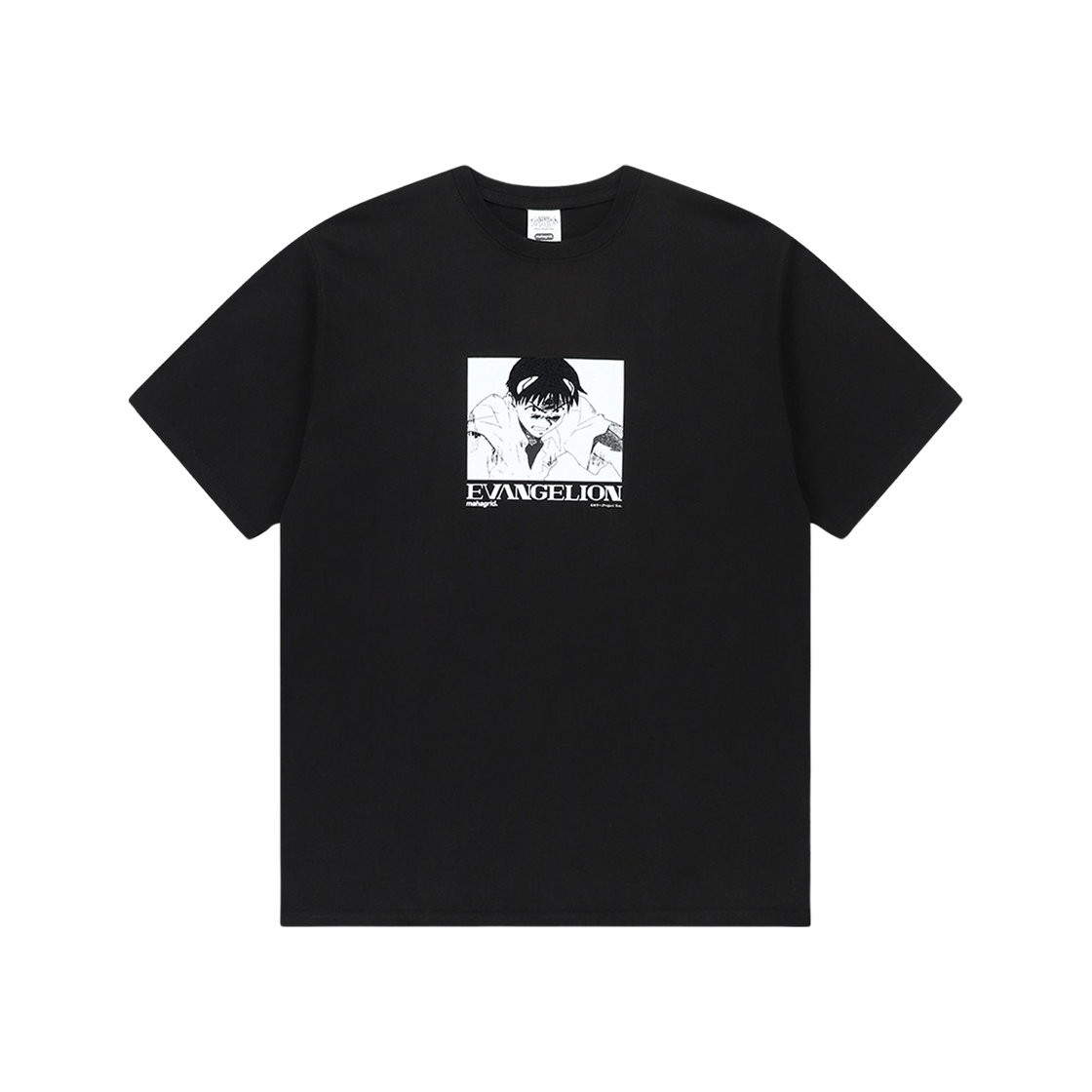 마하그리드 x 에반게리온 이머전시 티셔츠 블랙(Mahagrid x Evangelion Emergency T-Shirt Black)