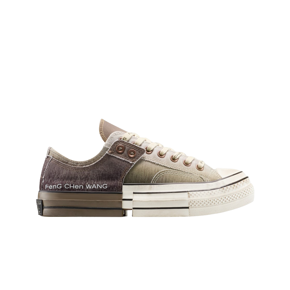 컨버스 x 펑첸왕 척 70 로우 투인원 브라운(Converse x Feng Chen Wang Chuck 70 Ox 2-in-1 Brown)