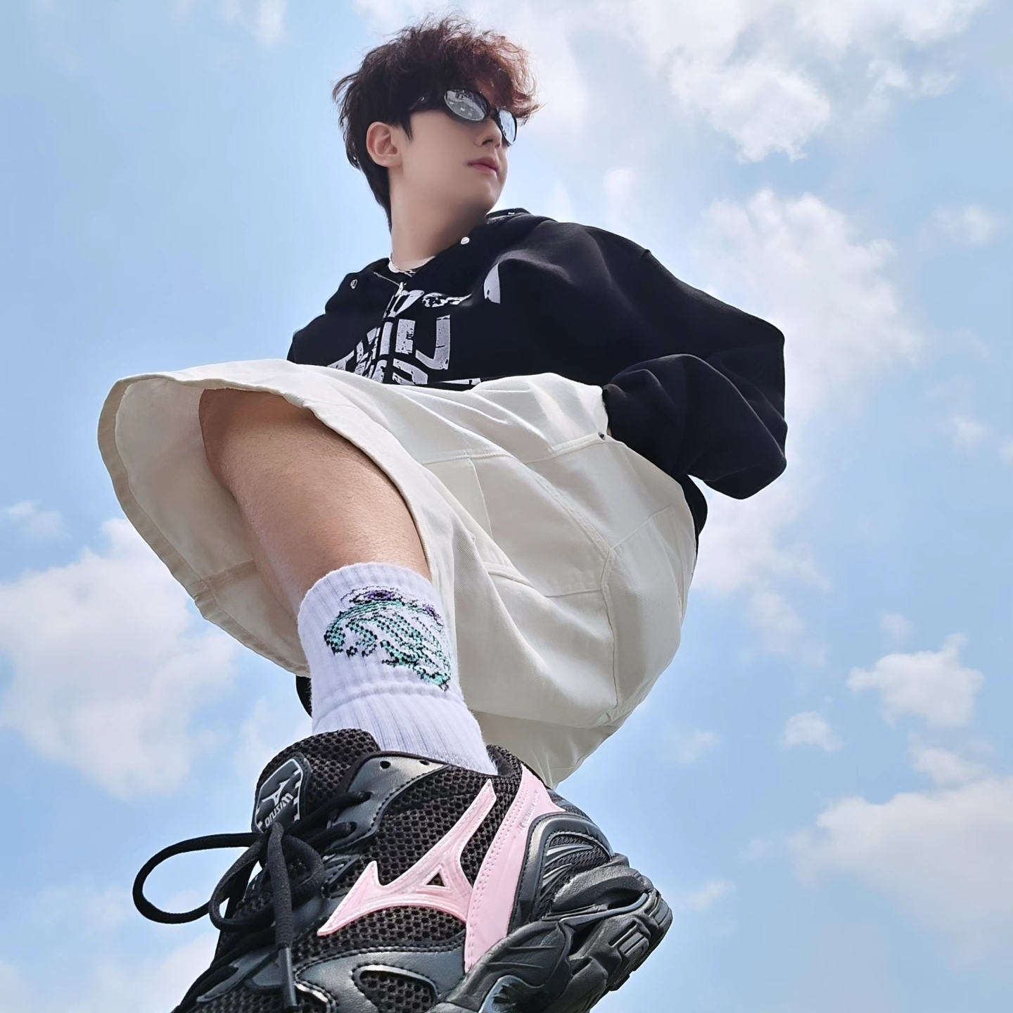 Samsung Galaxy Watch6 44mm LTE Silver (Korean Ver.), Stussy x Born X Raised Handstyles T-Shirt Black 착용 스타일 - 1