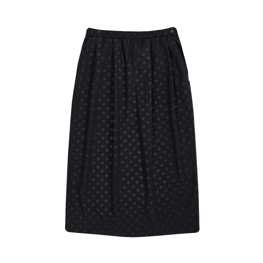saf00454 Safarispot Basic Safari Dots Poly Skirts - Black