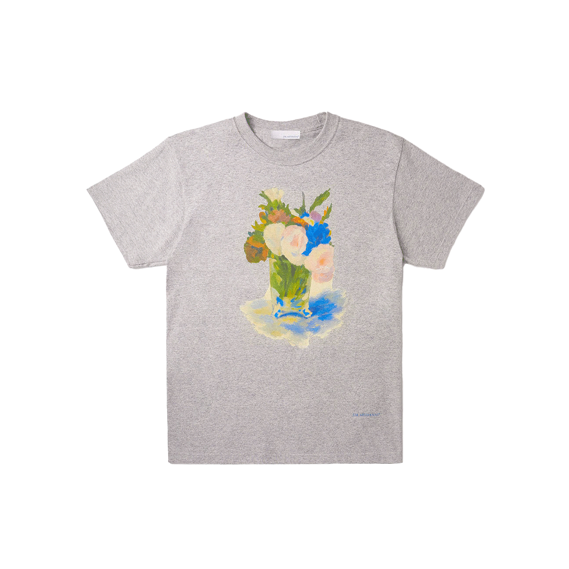 JTK_ARTISANAL_TL24 Jtk Artisanal Layered Flower T-Shirts Grey