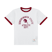 Safarispot 1/2 Authentic Table Tennis Club Tee - White/Burgundy