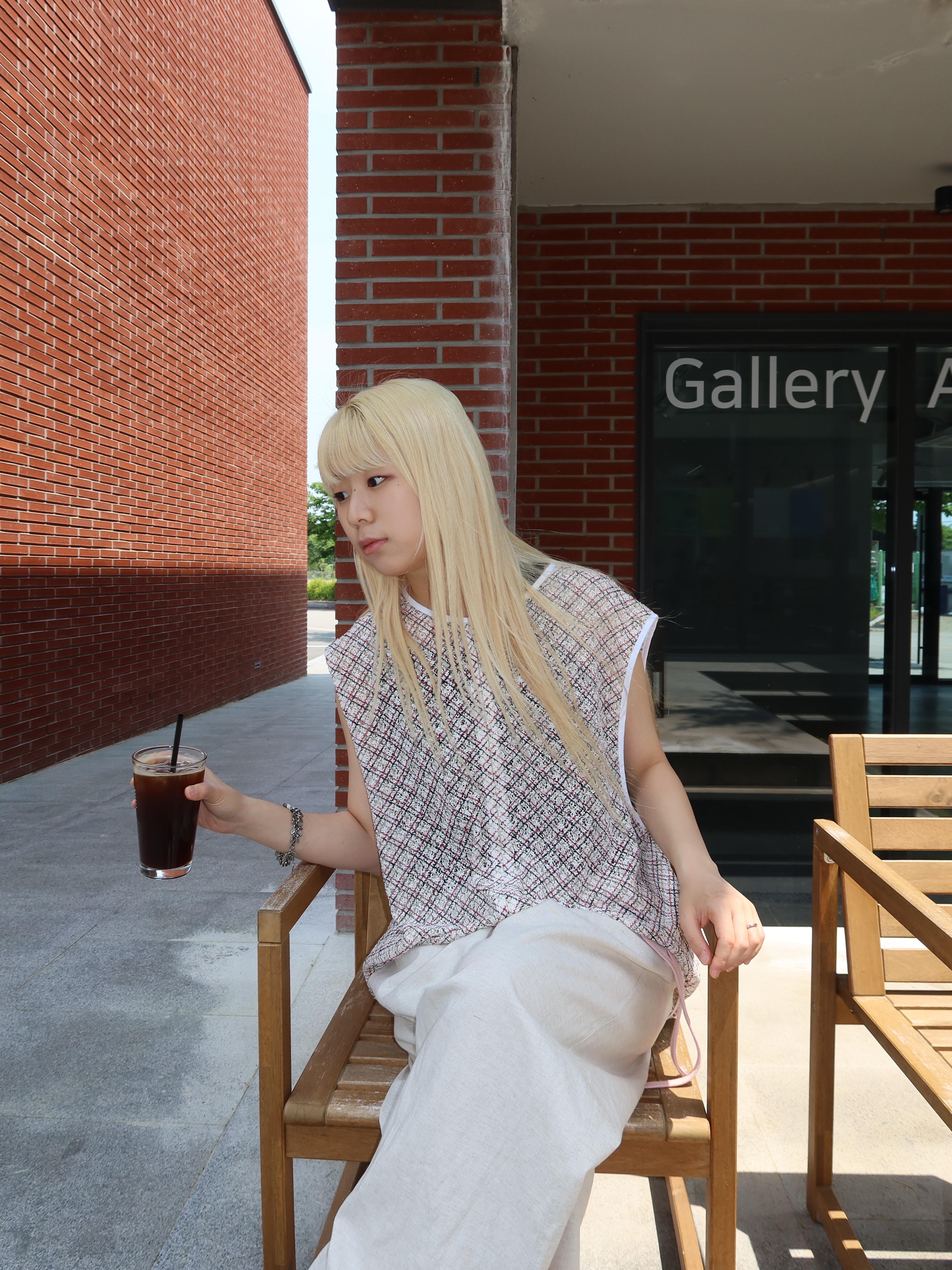 Hono Report Summer Breathable Vest Mixture, Hono Report Easy Big Rope Pants Outworn Paper 착용 스타일 - 2