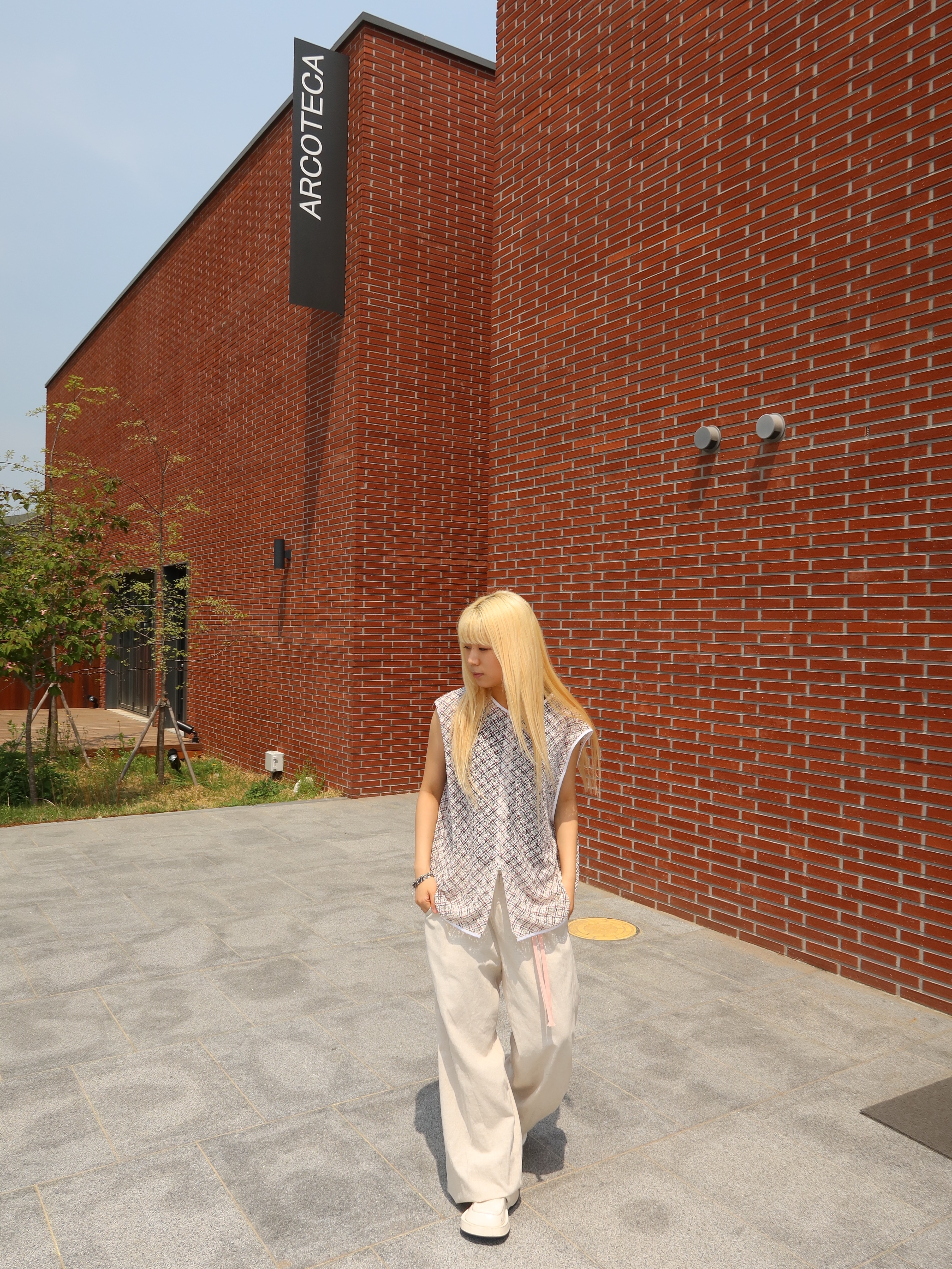 Hono Report Summer Breathable Vest Mixture, Hono Report Easy Big Rope Pants Outworn Paper 착용 스타일 - 1