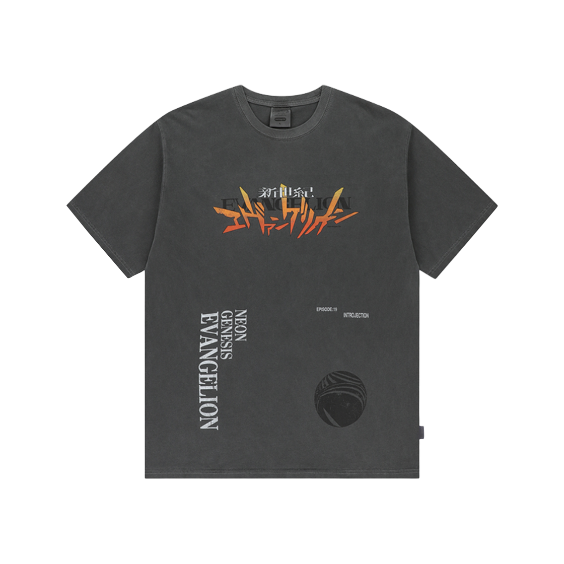 마하그리드 x 에반게리온 네르프 티셔츠 차콜(Mahagrid x Evangelion Nerv T-Shirt Charcoal)