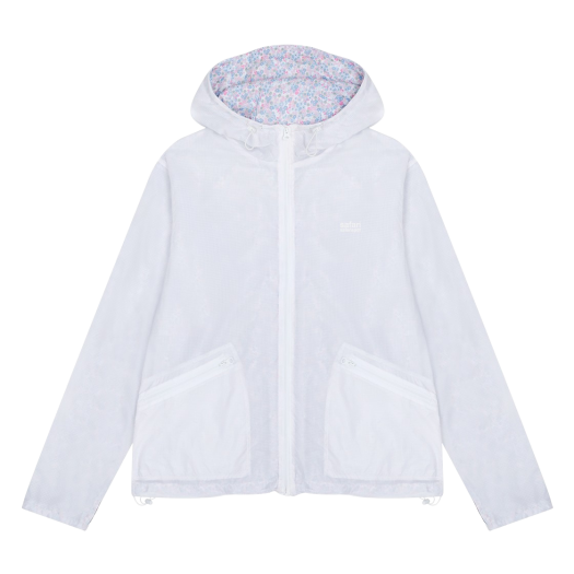 saf00446 Safarispot 1/2 Blossom Guard Wind Breaker - White