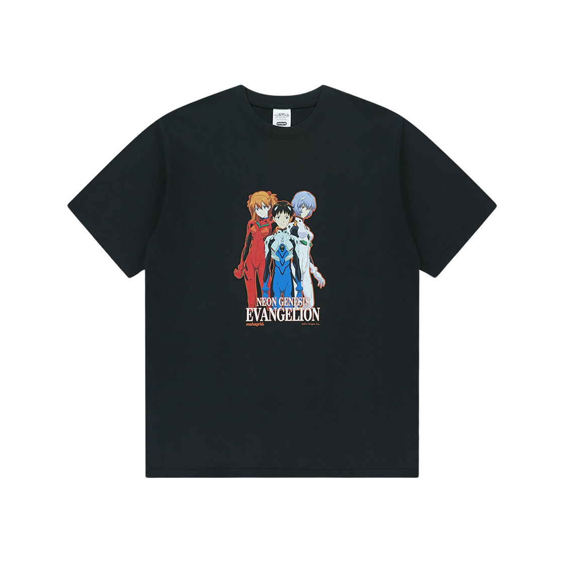 마하그리드 x 에반게리온 파일럿 티셔츠 블랙(Mahagrid x Evangelion Pilots T-Shirt Black)