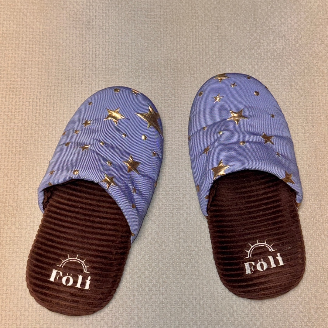 Foli Astral Room Shoes Blue 착용 스타일 - 2