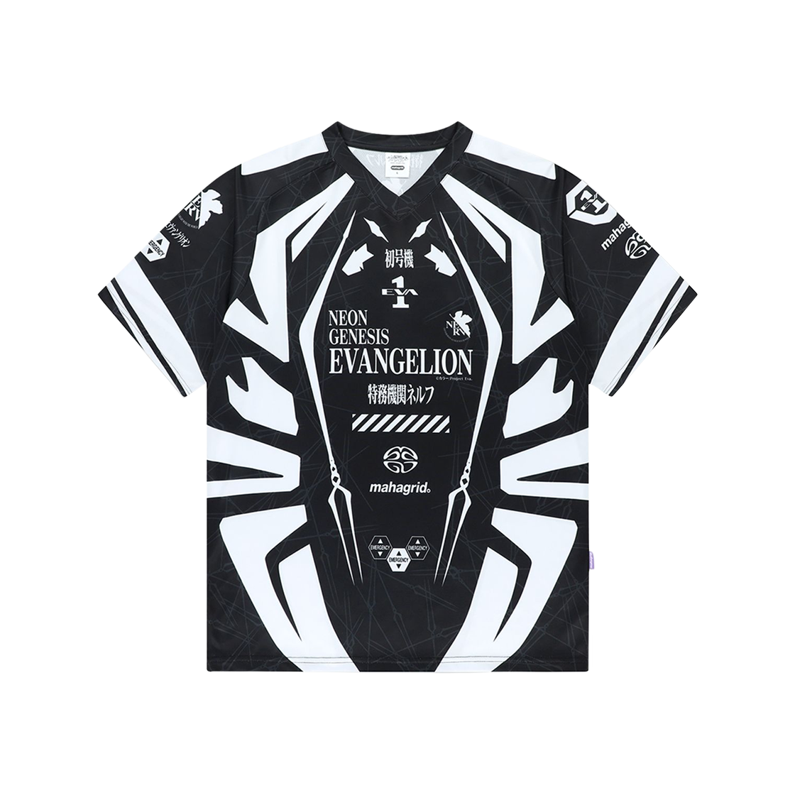 마하그리드 x 에반게리온 에바-01 모터사이클 저지 블랙(Mahagrid x Evangelion Eva-01 Motorcycle Jersey Black)