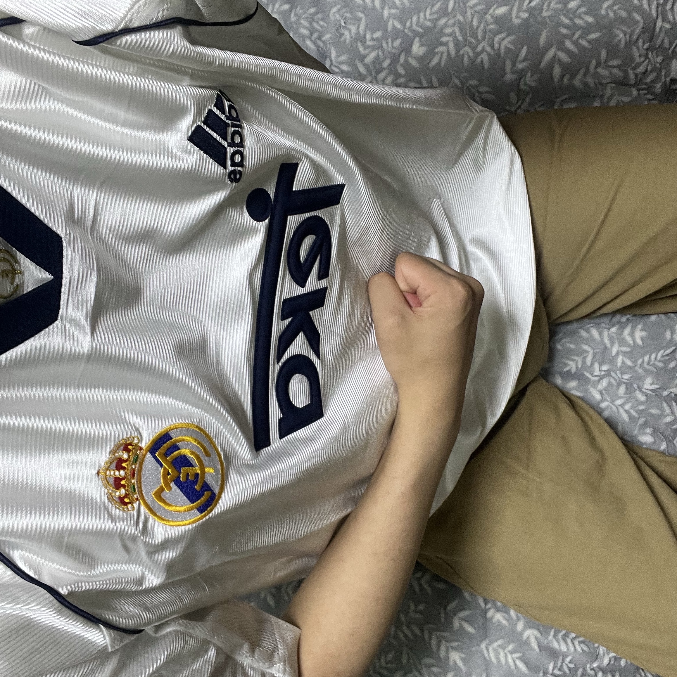 Adidas Real Madrid 99/00 Home Jersey White - KR Sizing (Non Marking Ver.) 착용 스타일 - 2
