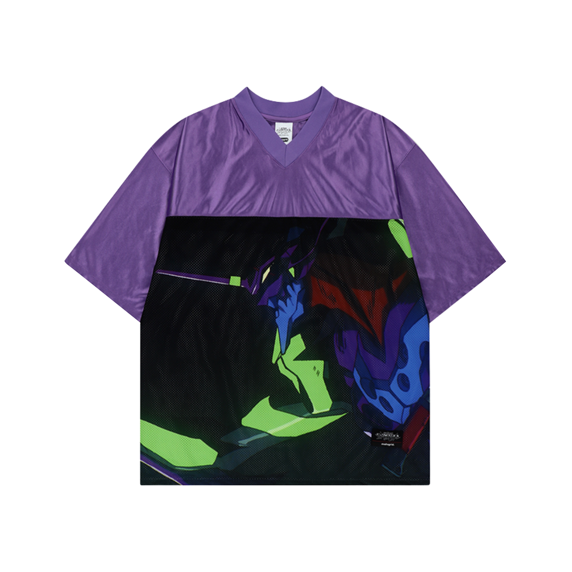 마하그리드 x 에반게리온 에바 풋볼 저지 퍼플(Mahagrid x Evangelion Eva Football Jersey Purple)