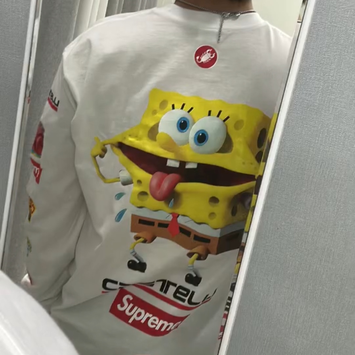 Supreme x SpongeBob SquarePants Castelli Racing L/S T-Shirt White - 25SS, Diesel Dx1168040 Stainless Steel Double Pendant Necklace Silver 착용 스타일