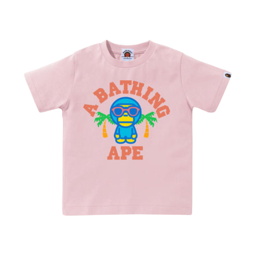 BAPE Colors Milo College Summer T-Shirt Pink