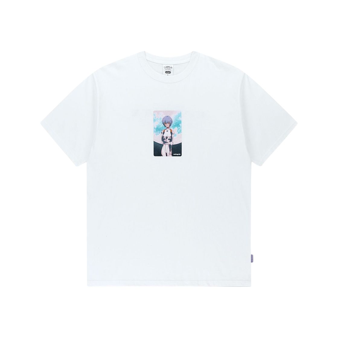 마하그리드 x 에반게리온 플라이 미 투 더 문 티셔츠 화이트(Mahagrid x Evangelion Fly Me To The Moon T-Shirt White)