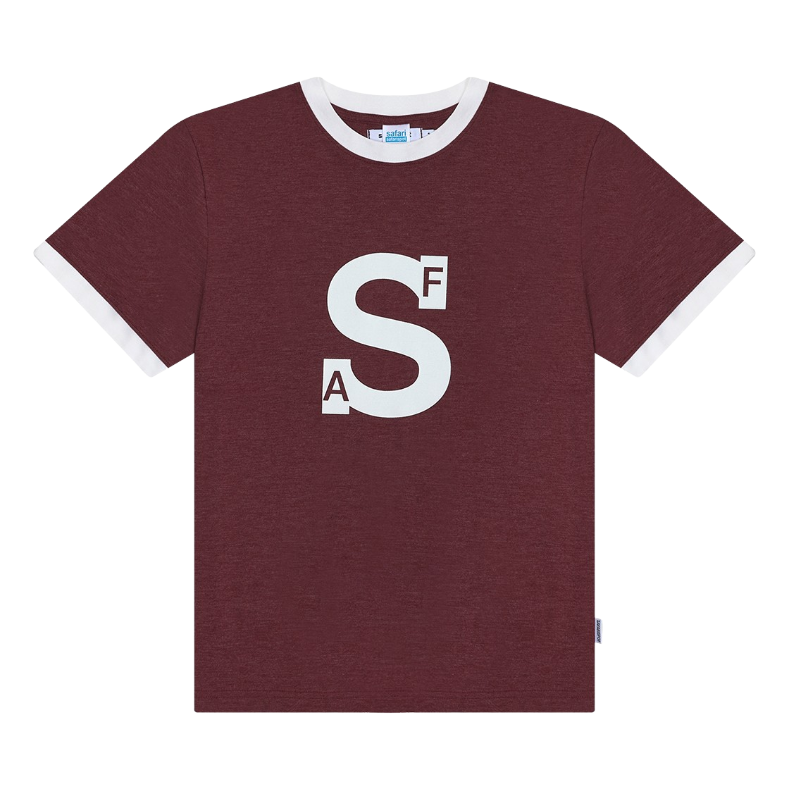 사파리스팟 어센틱 프레인 링거 티 - 버건디