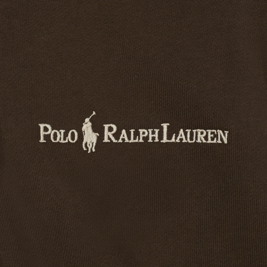 KM5BTSHRLI3BR [30% 적립] Polo Ralph Lauren Relax Fit Logo Fleece Hoodie Chocolate Mousse - 25SS - #4