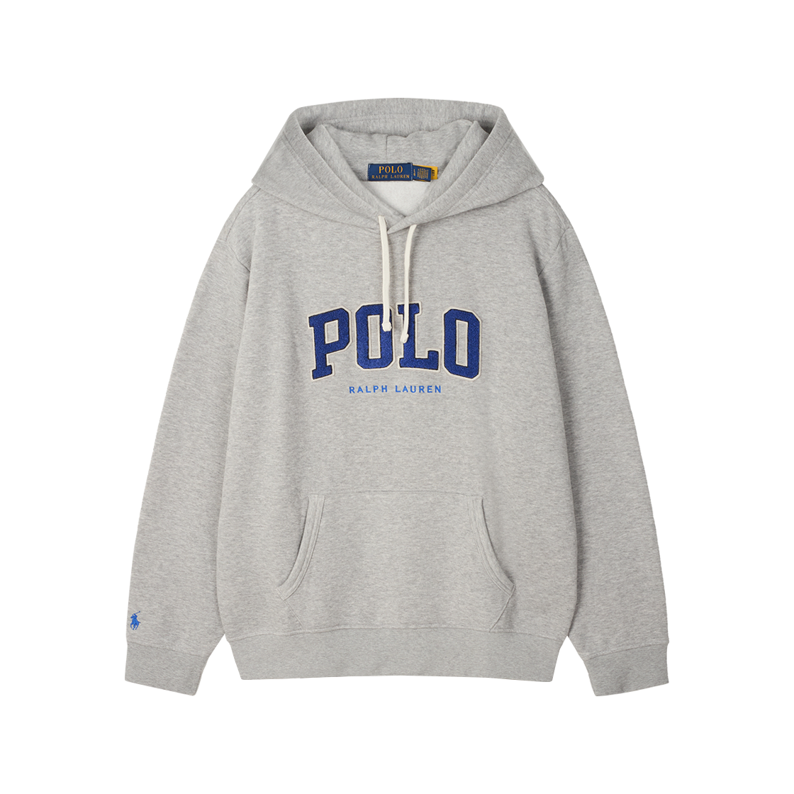 KM5BTSHRLH1GY [30% 적립] Polo Ralph Lauren RL Fleece Logo Hoodie Andover Heather - 25SS - 대표 이미지 #1