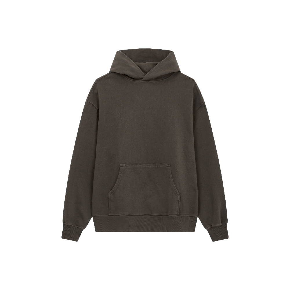 23y23ページ oversized logo embroidered hoodie in cotton in LIGHT HEATHER