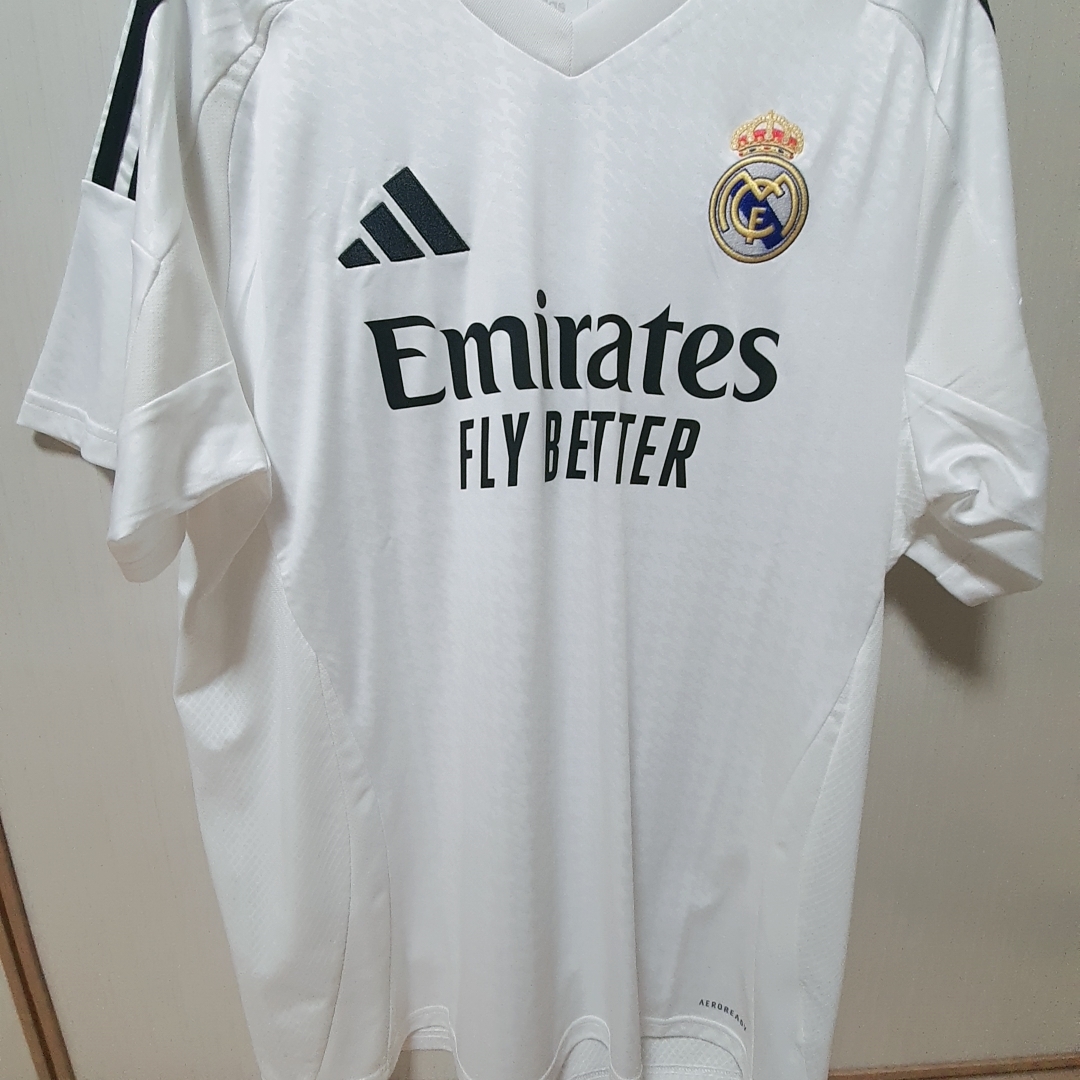Adidas Real Madrid 2024/25 Home Jersey White - KR Sizing (Non Marking Ver.) 착용 스타일
