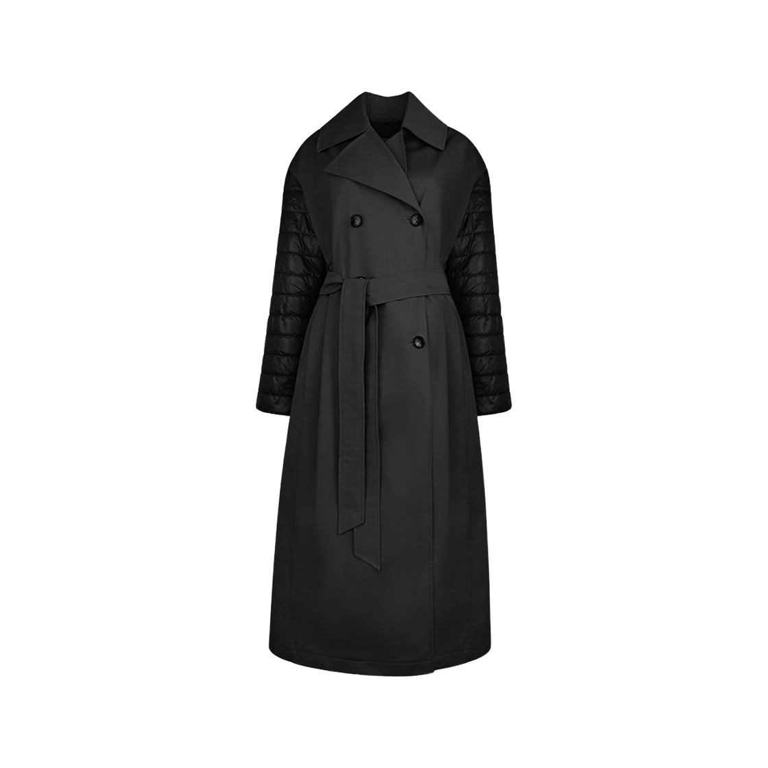 (W) 에르노 딘 나일론 울트라라이트 트렌치 코트 블랙