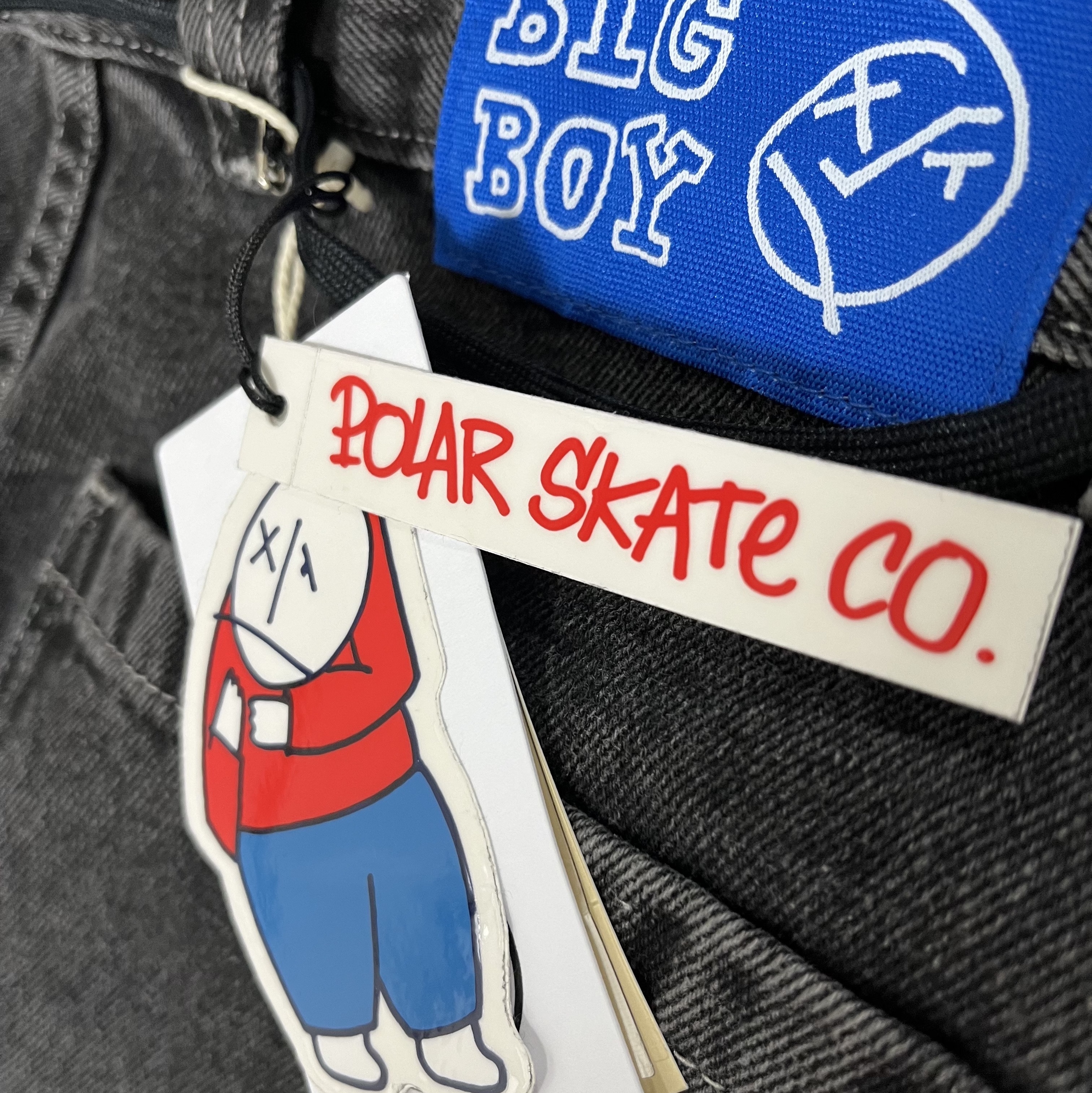 Polar Skate Co. Big Boy Pants Silver Black 착용 스타일 - 1