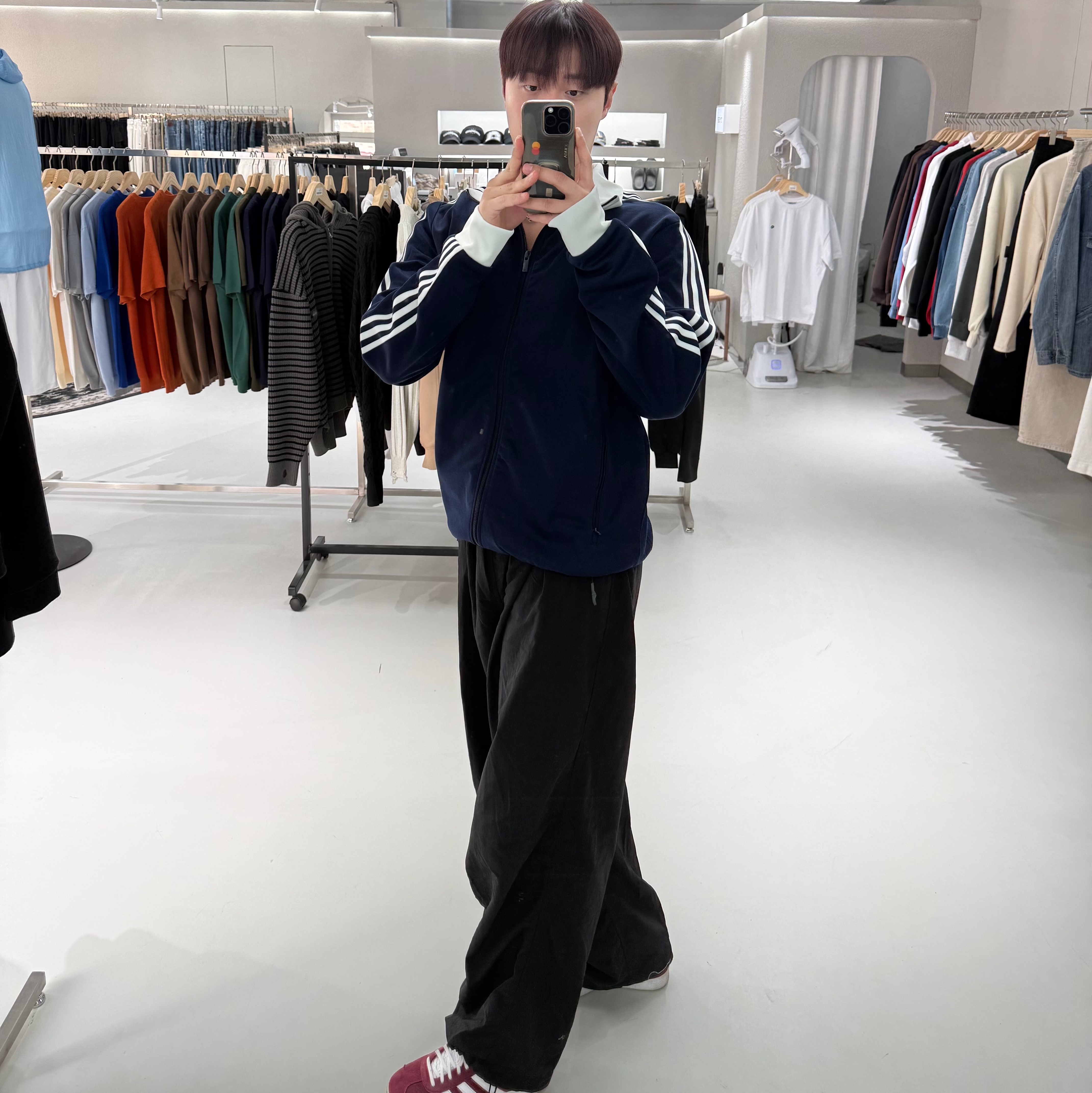 Adidas Adicolor Classic Beckenbauer Track Top Night Indigo - US Sizing 착용 스타일 - 2