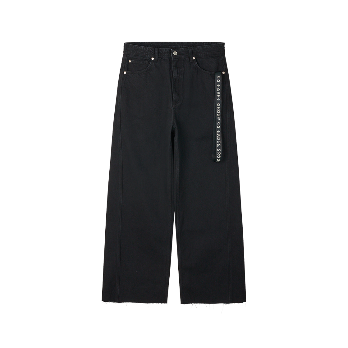 44 레이블 그룹 파파스 팬츠 랜야드 블랙 데님 블랙 - 25SS(44 Label Group Pappas Pant Lnyrd Black Denim Black - 25SS)