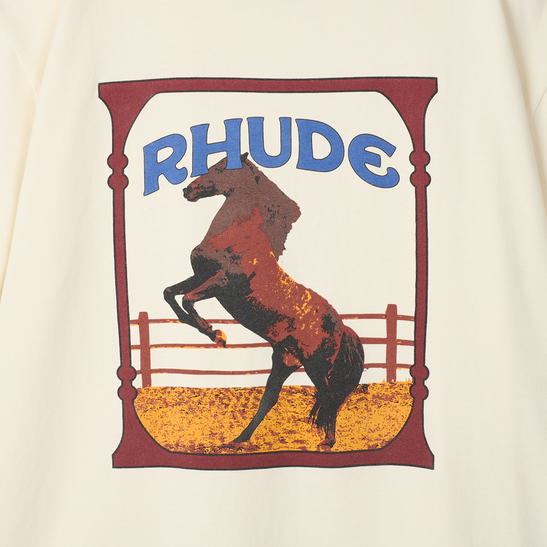 루드 캐드리 티 빈티지 화이트 - 25SS(Rhude Cadre Tee Vintage White - 25SS) - 4
