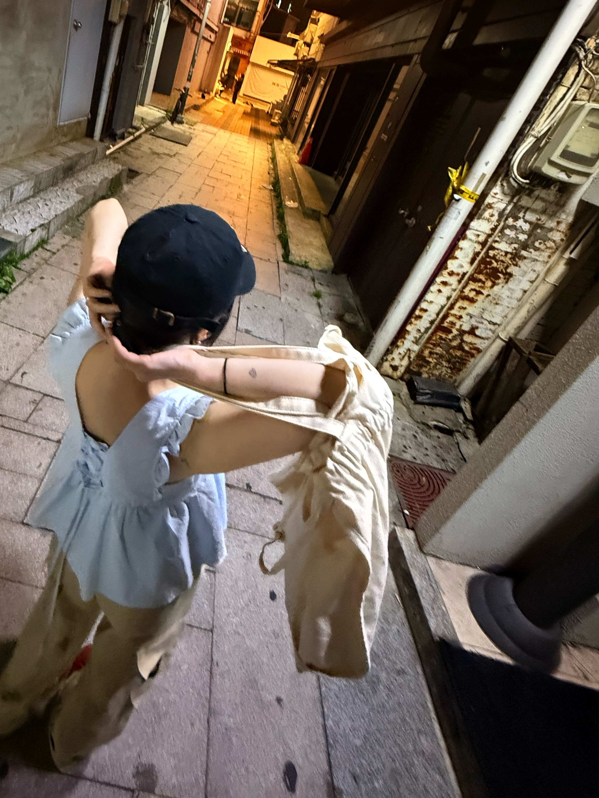 47 Brand LA Dodgers BW Clean Up Black, FFROI Eco Bag Ivory 착용 스타일 - 6