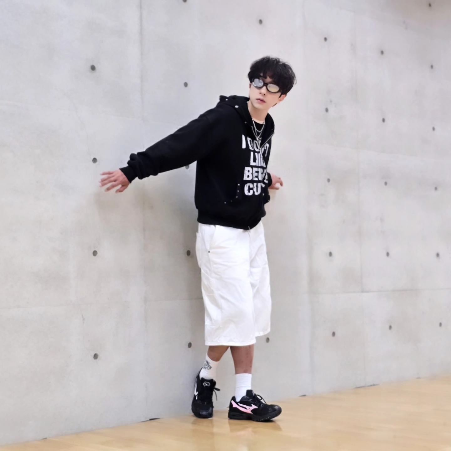 Mizuno Wave Rider Black Pink - Folder Exclusive 착용 스타일 - 2