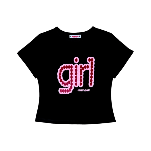 MP25SSTS06BK mnmpair Lovely Girl Tee