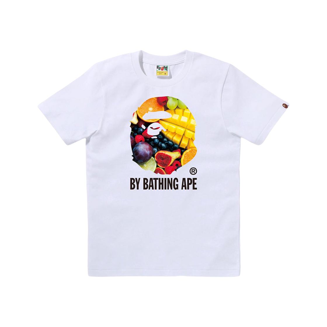 (W) 베이프 바이 베이싱 에이프 프루츠 티셔츠 화이트((W) BAPE By Bathing Ape Fruit T-Shirt White) - 1
