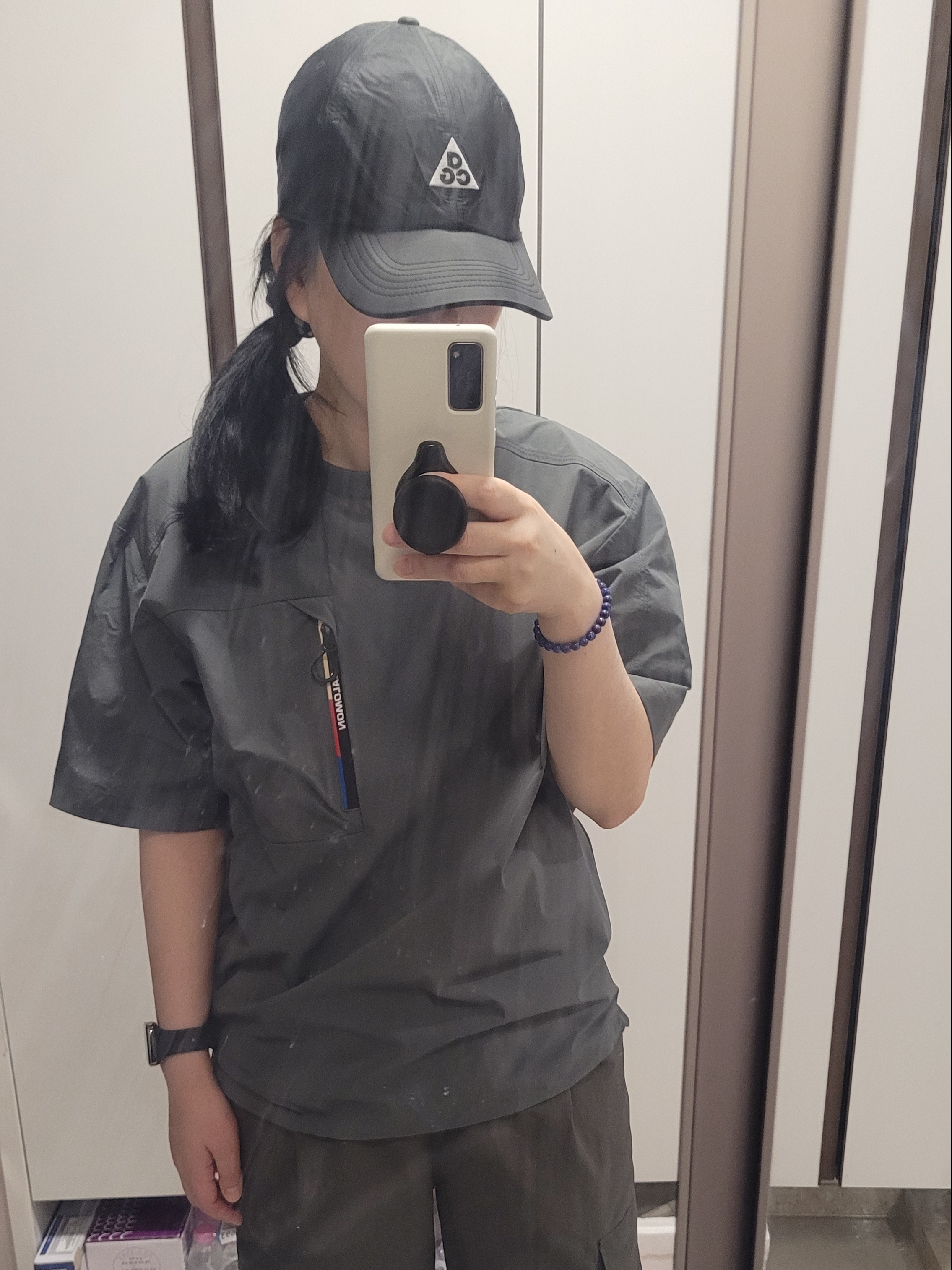 Nike ACG Trail Cap Black 착용 스타일 - 1
