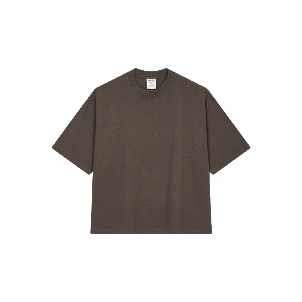 샤카웨어 7.5온스 가먼트다이 드롭숄더 모카(Shaka Wear 7.5oz Garment Dye Drop Shoulder Mocha)