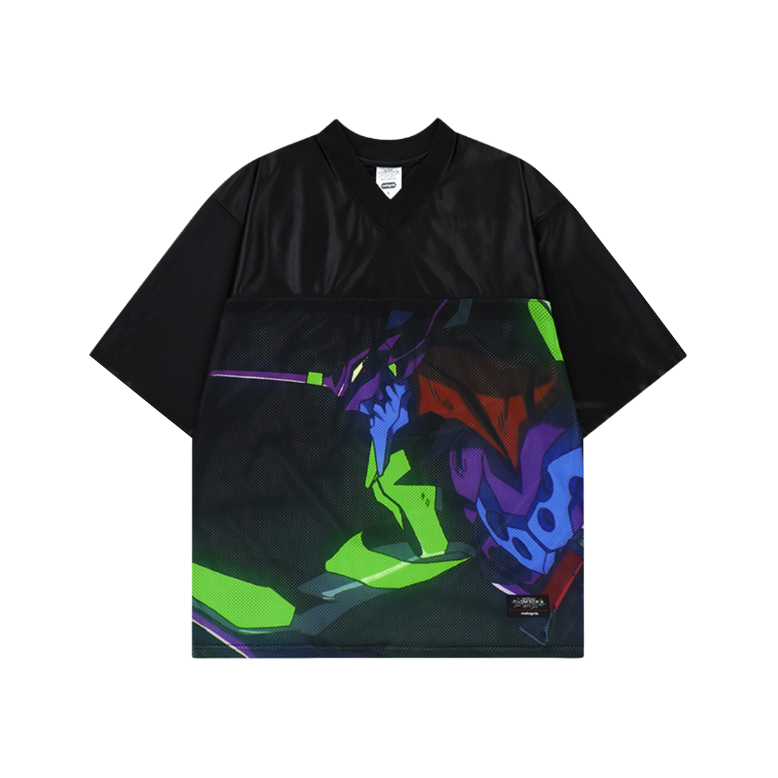 MG2EMMT504CBK Mahagrid x Evangelion Eva Football Jersey Black