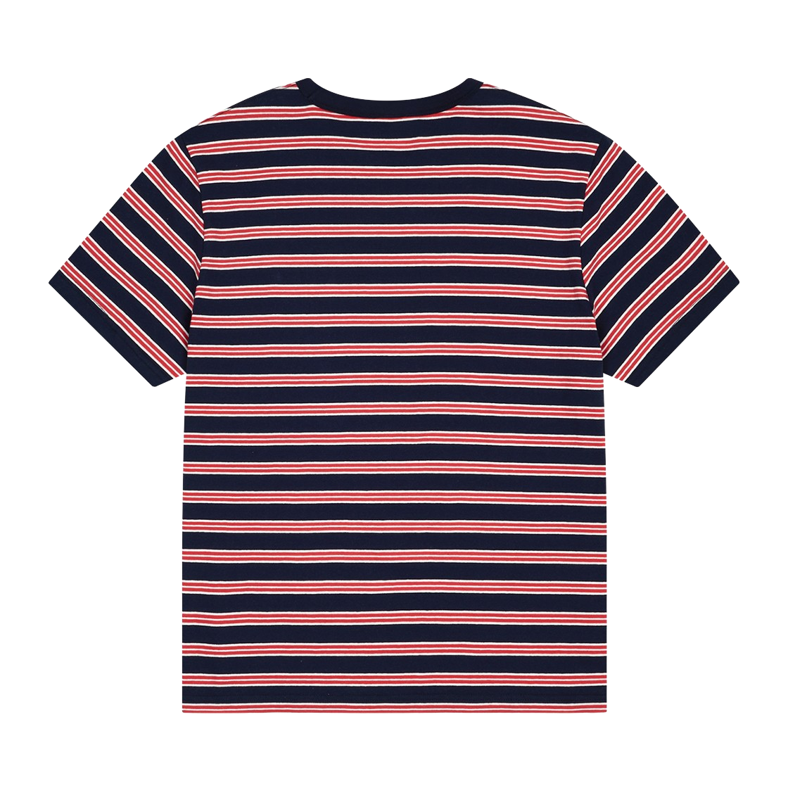 사파리스팟 레귤러 스트라이프 우드 포켓 티 - 네이비(Safarispot Regular Stripe Wood Button Tee - Navy) - 2