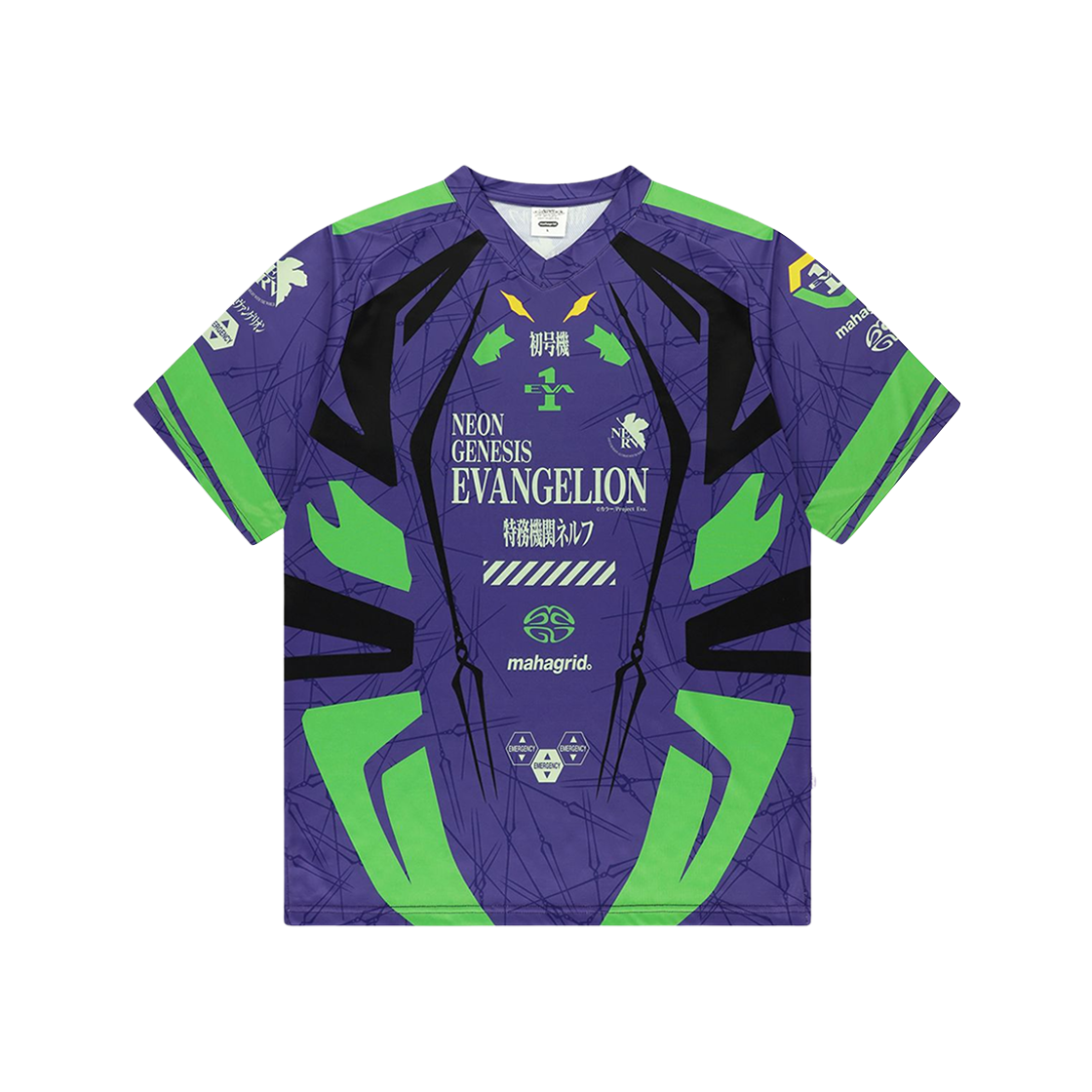 마하그리드 x 에반게리온 에바-01 모터사이클 저지 퍼플(Mahagrid x Evangelion Eva-01 Motorcycle Jersey Purple)
