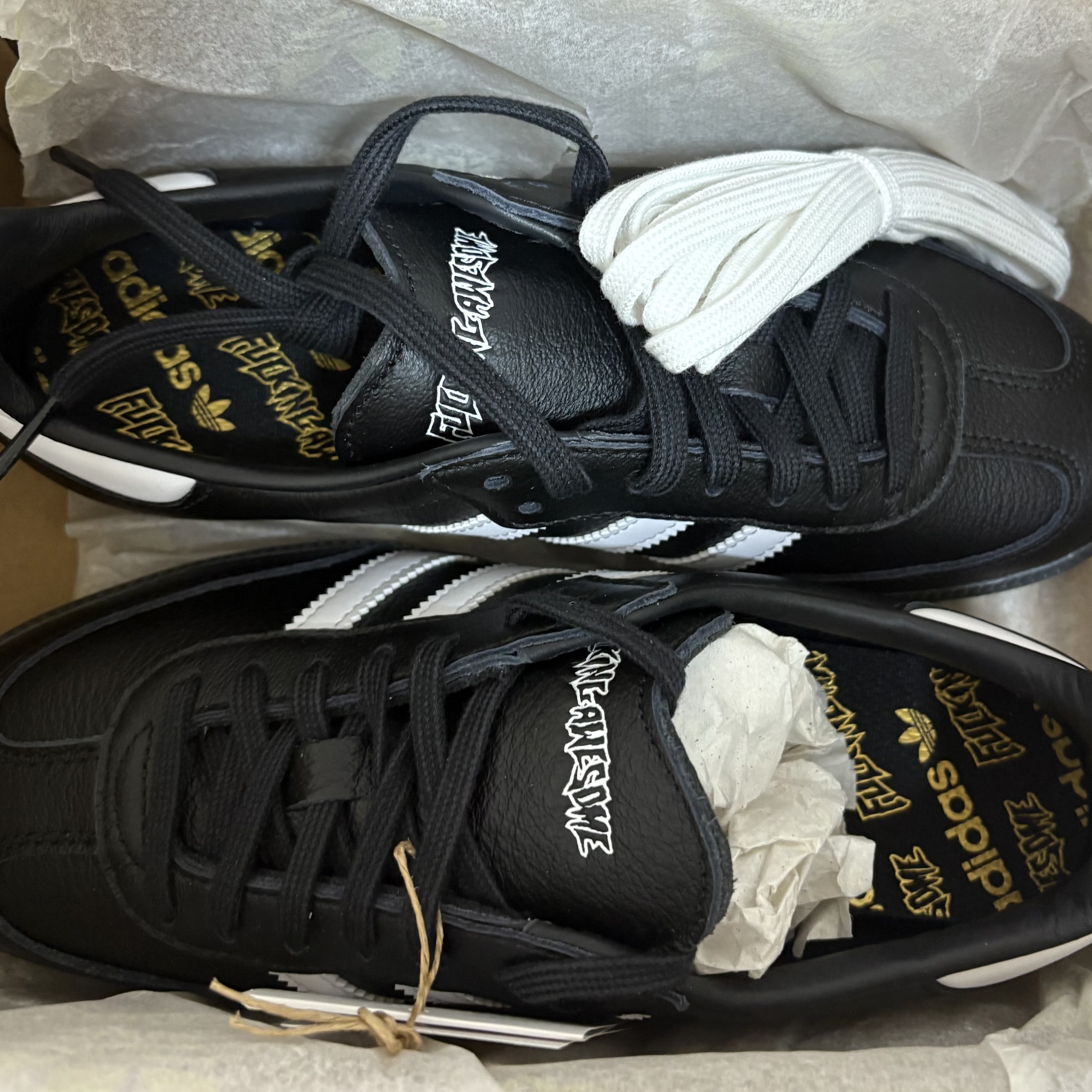 Adidas x Fucking Awesome Samba Core Black 착용 스타일
