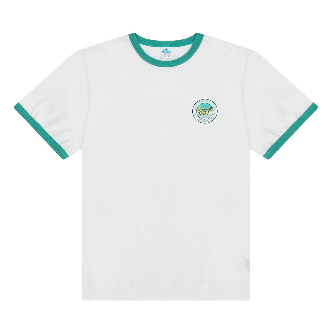 사파리스팟 리크루트 매스 소사이어티 링거 티 - 민트(Safarispot Rec Ruit Math Society Ringer Tee - Brown)